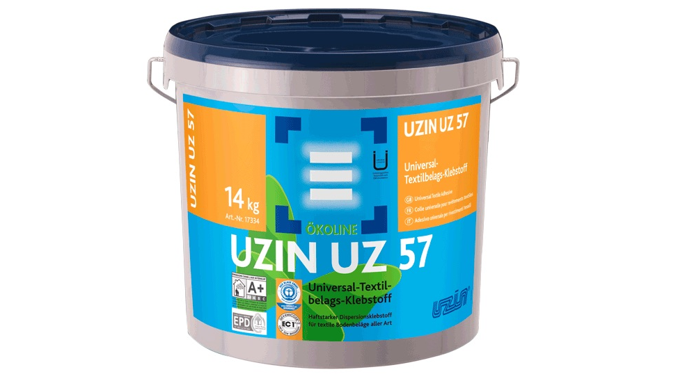 Uzin UZ 57 Universal-Textilbelags-Klebstoff / 14 kg FIXIERUNGEN & KLEBER
