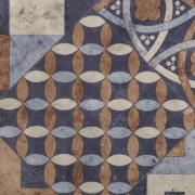 Bakana CV-Belag  - Fliese Ornament Blau/Beige