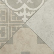 Bakana CV-Belag  - Fliese Ornament Grau/Beige