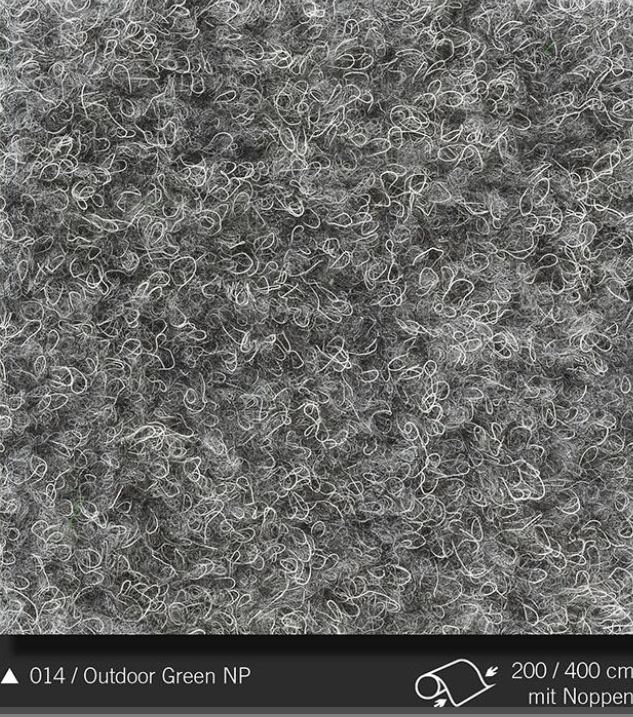 Outdoor Green NP mit Noppen grau 014