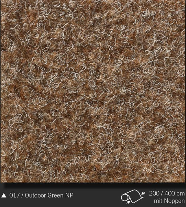 Outdoor Green NP mit Noppen beige 017