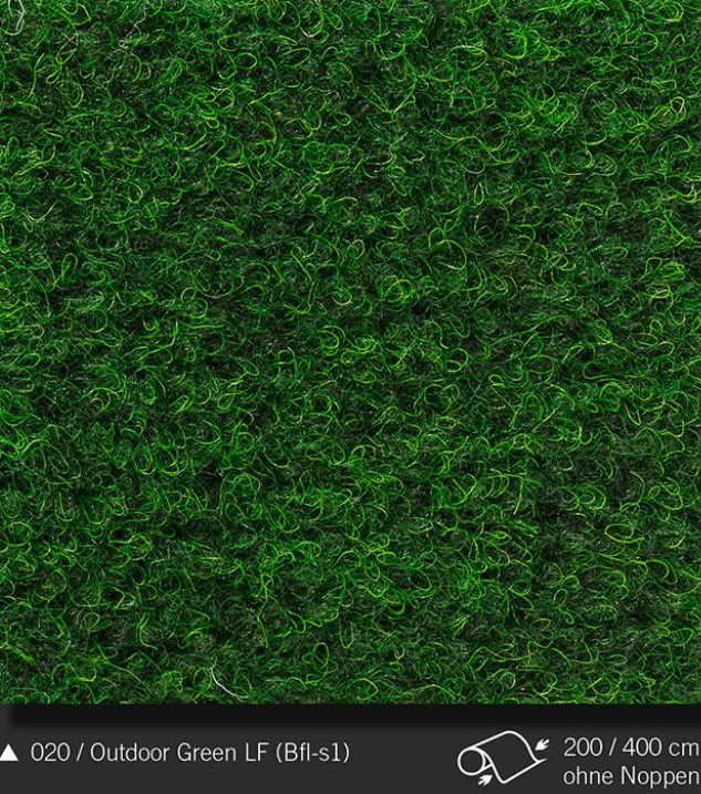 Outdoor Green LF ohne Noppen grün 020