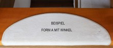 STUFENMATTE FORM A MIT WINKEL / HALBRUND / 64 X 24,5 X 3,5 CM*