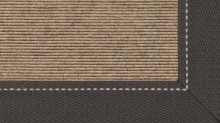 tretford Teppich LD 555_555 Gobi mit 6 cm Leinenbordüre (Dunkel) im Wunschmaß