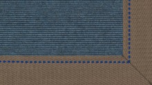 tretford Teppich LH 516_514 Jeans mit 6 cm Leinenbordüre (Hell) im Wunschmaß