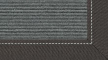 tretford Teppich LD 515_649 Kies mit 6 cm Leinenbordüre (Dunkel) im Wunschmaß