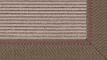 tretford Teppich LH 588_647 Perle mit 6 cm Leinenbordüre (Hell) im Wunschmaß